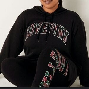 VS PINK  pullover Sweatshirt Hoodie XS And small tights